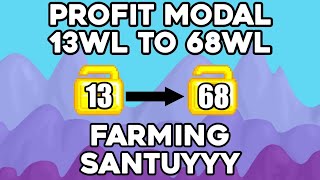 PROFIT MODAL 13WL to 68WL FARMING INI DEH COBAIN!!! GROWTOPIA PROFIT 2023 | DADAH SERIES NOOB TO PRO