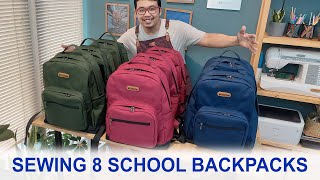 DIY Sewing 8 School Backpack for the New Terms - Menjahit Ransel Sekolah Menyambut Tahun Ajaran Baru