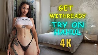 [4K] Transparent Try On With Ady Olivarezof (2024) | Braless | See-Through | Sheer Fashion