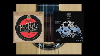 D'Addario EJ45 VS Knobloch Luna Flamenca (LDA 31.5)