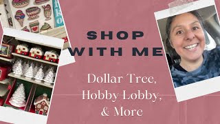 Shop with me - Dollar Tree, Hobby Lobby, & more