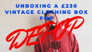 UNBOXING A £230 VINTAGE CLOTHING WHOLESALE BUNDLE FOR DEPOP / VINTAGE TOMMY HILFIGER, NIKE, ADIDAS