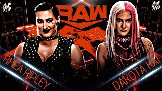 RAW:RHEA RIPLEY VS DAKOTA KAI