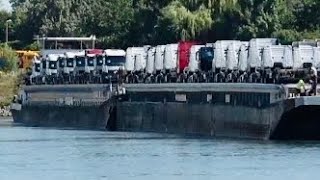 Shipspotting - Many trucks on RoRo ferry and other great ships vessels spotted