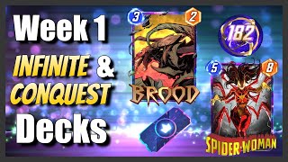 What I played to INFINITE (F2P) & current Conquest deck - Bloodstone Season - MARVEL SNAP