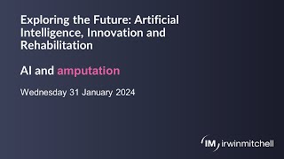 Virtual Event: AI and amputation