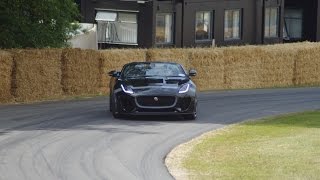 Jaguar F Type Project 7 drift At Goodwood