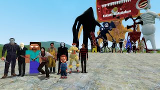 CREEPYPASTA VS TREVOR HENDERSON CREATURES!! Garry's Mod Sandbox