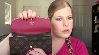 Unboxing: Louis Vuitton Emilie Wallet in Fuchsia and New Tory Burch sandals!