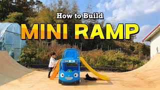 뒷 마당 텃밭에 스케이트보드 미니램프 만들기 (How to make a Mini Ramp)