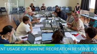 Kaikohe-Hokianga Community Board Meeting (22 November 2023)