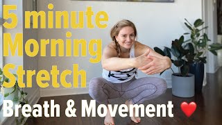 5 Minute Morning Stretch Breath & Movement w/ Stephanie Karlovits EP 39