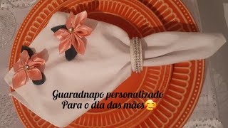 customize um guardanapo para o dia das mães.