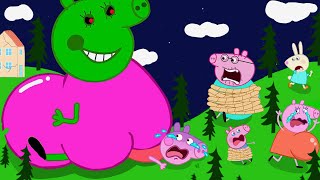 Zombie Apocalypse, Giant Pregnant Monster Visits Home🧟‍♀️ | Peppa Pig Funny Animation