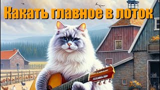 «Какать главное в лоток» 💩🐈песня кота Мурзика