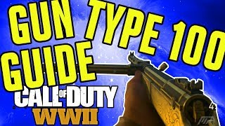 The EASIEST GUN TO USE - World War 2 Gun Guide #2 "Type 100" Review! (CoD WW2 Best Class Setup)