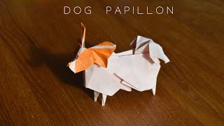 Origami - Dog papillon - Continental Toy Spaniel (Hideo Komatsu)