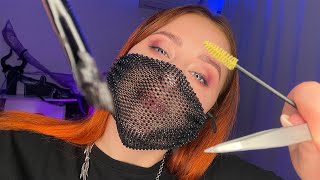 АСМР 👁 БРОВИСТ 💫 ОКРАШИВАНИЕ И ЛАМИНИРОВАНИЕ БРОВЕЙ 💜ASMR BROW ARTIST DOING YOUR EYEBROWS 🪐