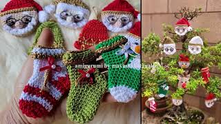 Amigurumi Natalino Pingentes pro seu Natal