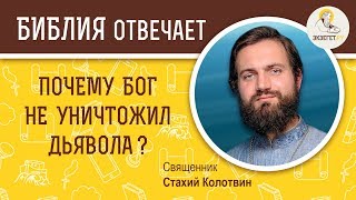 Почему Бог не уничтожил дьявола ?  Библия отвечает. Священник Стахий Колотвин