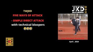 JKD Alliance -  Simple Direct Attack - Wrong execution - funny bloopers ( in swedish)