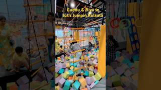 #shorts #jusjumpin #justjumping  Jus' Jumpin' Trampoline Park,India largest trampoline park" Kolkata